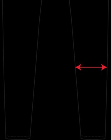 WIDTH MEASUREMENTS ½ Calf, _cm from