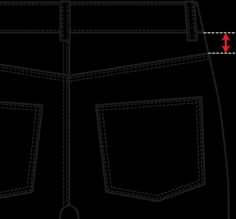 depth, at side M05 Fly zip length