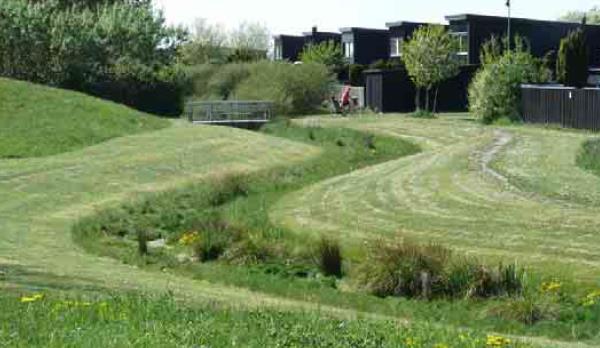 O\ MARK\2013\61451255756\3_Teknik\W\Dokument\Beskrivningar\.doc Bild 8. Dike i Fjärilsparken, Malmö. Källa: VA SYD.