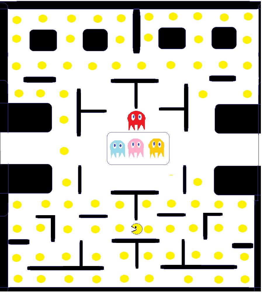 Figur 5. Pacman 2.4.2 Enkel spridning Spridning kan definieras som att något, till exempel molekyler och idéer sprids över en miljö under en viss tid.