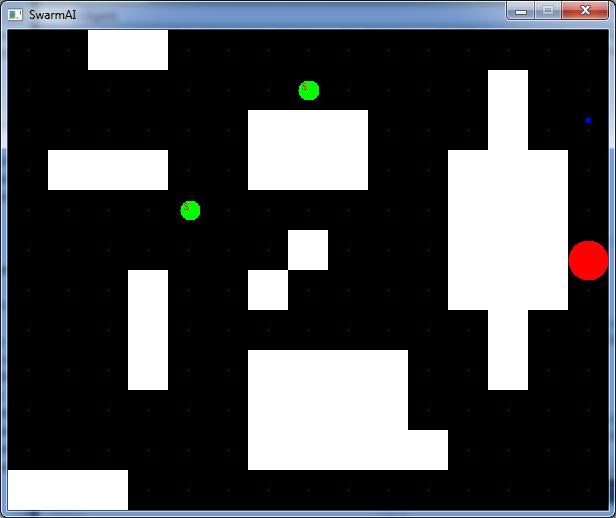 4 Genomförande Experimentmiljön och AI:n har skrivits i C++ och kompilerats i programmet Microsoft Visual C++ 2010 Express.