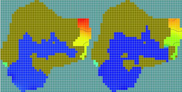 friktionsjorden (d) och