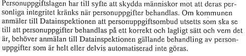 6(15) 59 KFN 2011/0034 Val av personuppgiftsombud s beslut 1.
