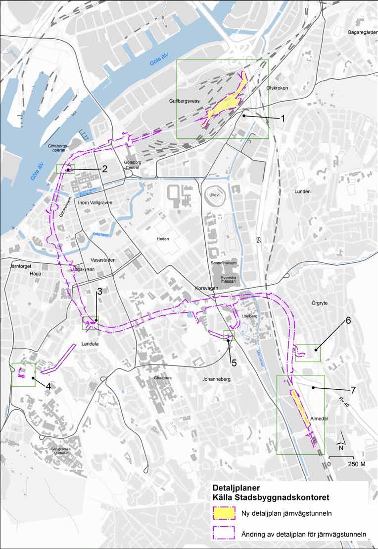 Figur 11.1:1. Grundkarta med plangräns.