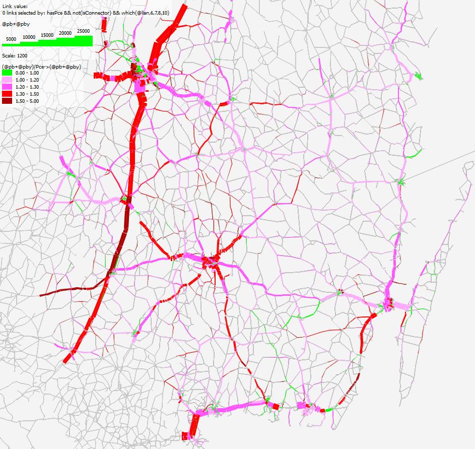 Ökningen från 2014 till 2040 ser spontant rimlig ut. Ökningen är störst kring och mellan de större städerna.