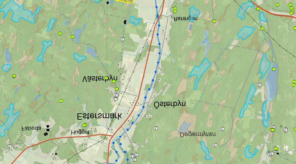 Kålabodaån Skyddade och skyddsvärda områden Väg E4 utgör riksintresse för kommunikation men ligger utanför förstudieområdet.