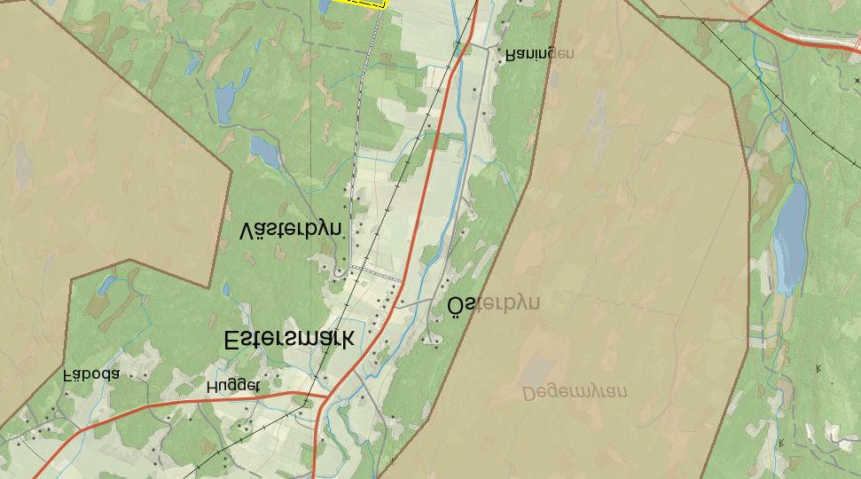 Naturmiljö Längs sträckan finns främst jordbruksmarker utan särskilda utpekade intressen.