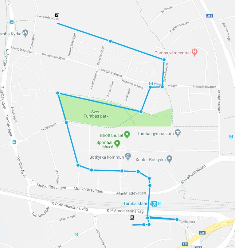 2 [14] Problemägare som berörs av detta protokoll Tekniska och Fastighet, Gata/Park, Trafikverket, SL, Botkyrkabyggen. Beskrivning Protokollet gäller trivselvandringen den 18 oktober i Tumba.