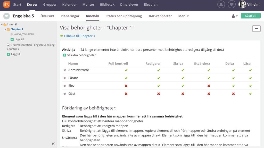 Genom att ge elever behörighet att redigera och skriva kan de skapa exempelvis test och undersökningar till