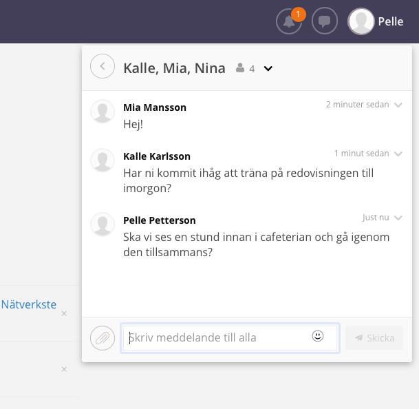 Man kan välja att skicka individuella