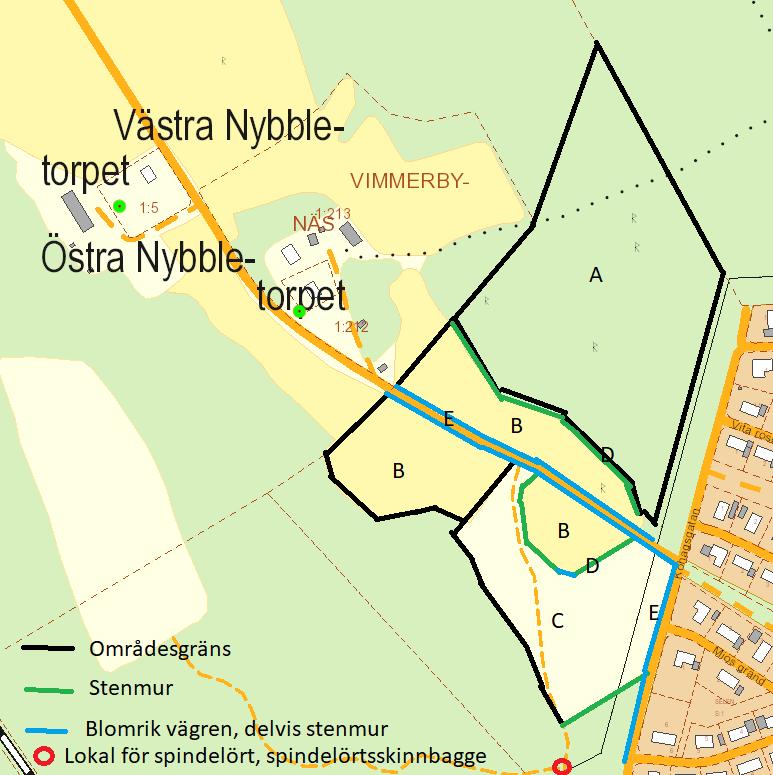 Naturvärdesinventering 5 (10) Allmän beskrivning av området Planområdet delas in i 5 olika