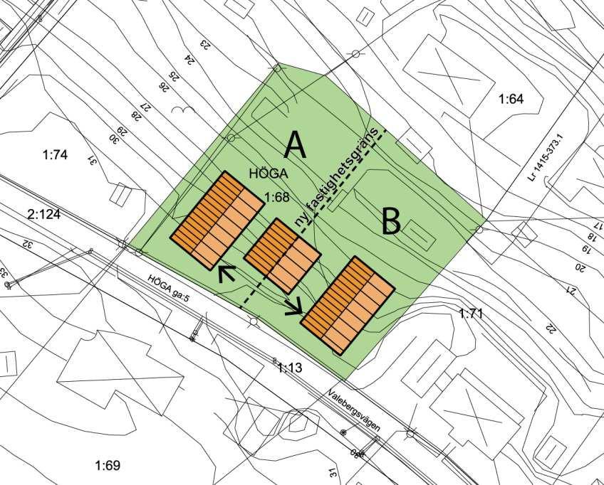 Markanvändning och byggrätt Markanvändningen förblir bostadsändamål för friliggande hus, specificerat till friliggande huvudbyggnader.