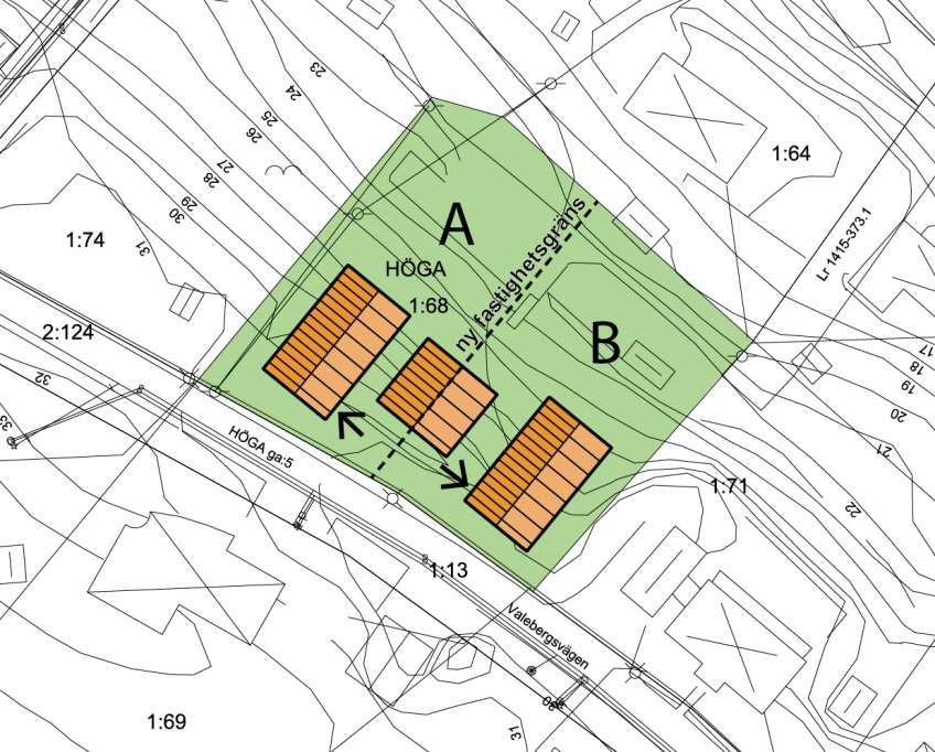 Markanvändning och byggrätt Markanvändningen förblir bostadsändamål för friliggande hus, specificerat till friliggande huvudbyggnader.