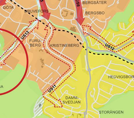 övriga stadsdelar och möjliggöra en