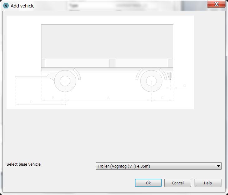 If you choose to add a new trailer, a new dialog box opens and enables you to select a certain type of trailer, which you will be able to edit in the»edit Vehicle«dialog box.