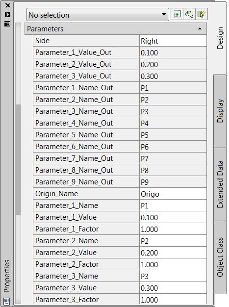 Naviate-Styrsektion Subassembly för att styra värden i andra subassemblies med hjälp av profiler. Tanken är att man kopplar en profil i Corridor Properties, till valfri parameter i denna subassembly.