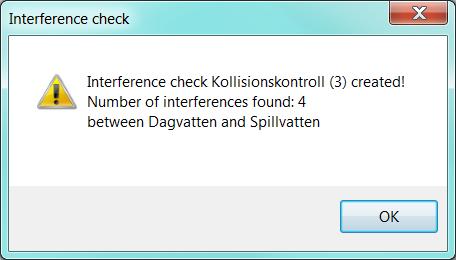 Standardfunktionen i Civil 3D skapar kollisionskontroller en och en vilket innebär många varianter om man har många ledningsnät.