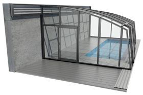 Välj skjutluckan på höger eller vänster långsida på den största sektionen.