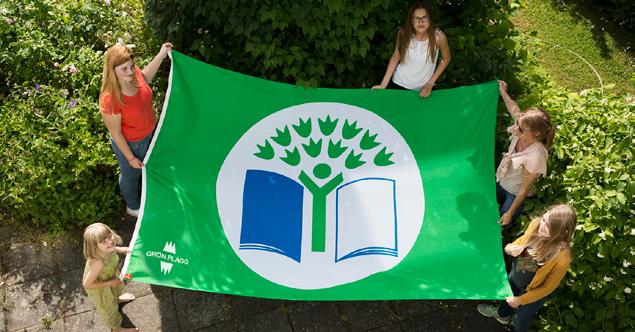 Vad är Grön Flagg? Grön Flagg är ett program som inspirerar barn och unga i arbetet med hållbar utveckling. Se det som en resa där ni tillsammans kan lära och göra skillnad.