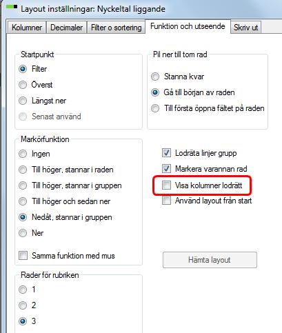 MÅNGA OMGÅNGSRAPPORTER VISADE VÅGRÄTT Gör en egen layout (kopiera en annan o ge nytt namn)