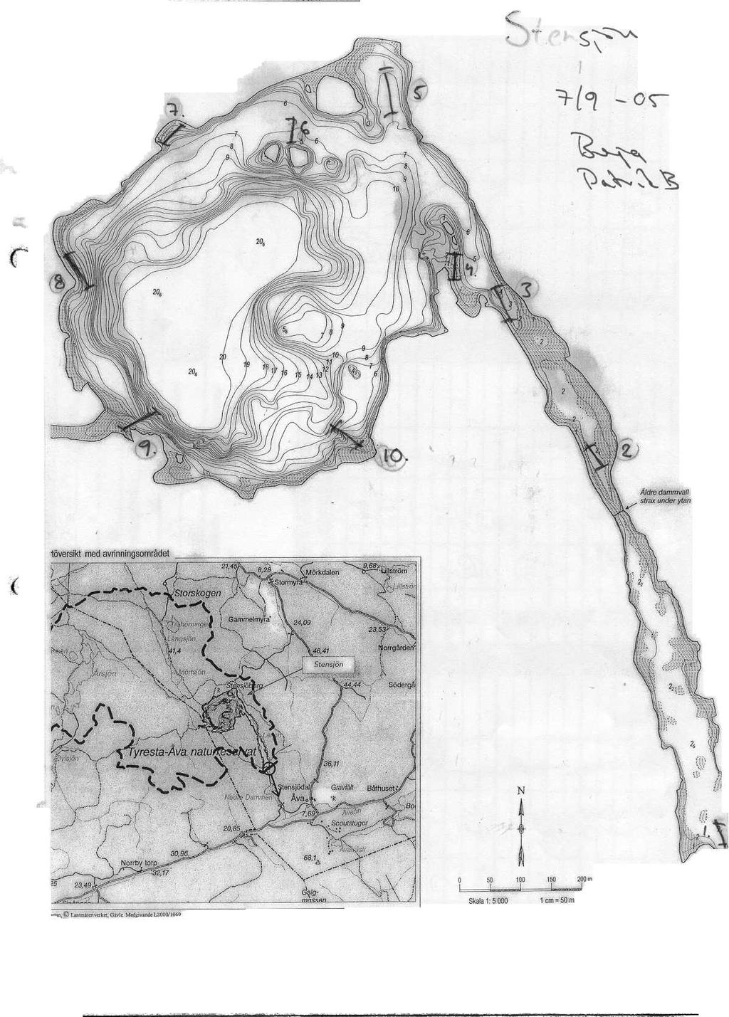 Djupkarta över