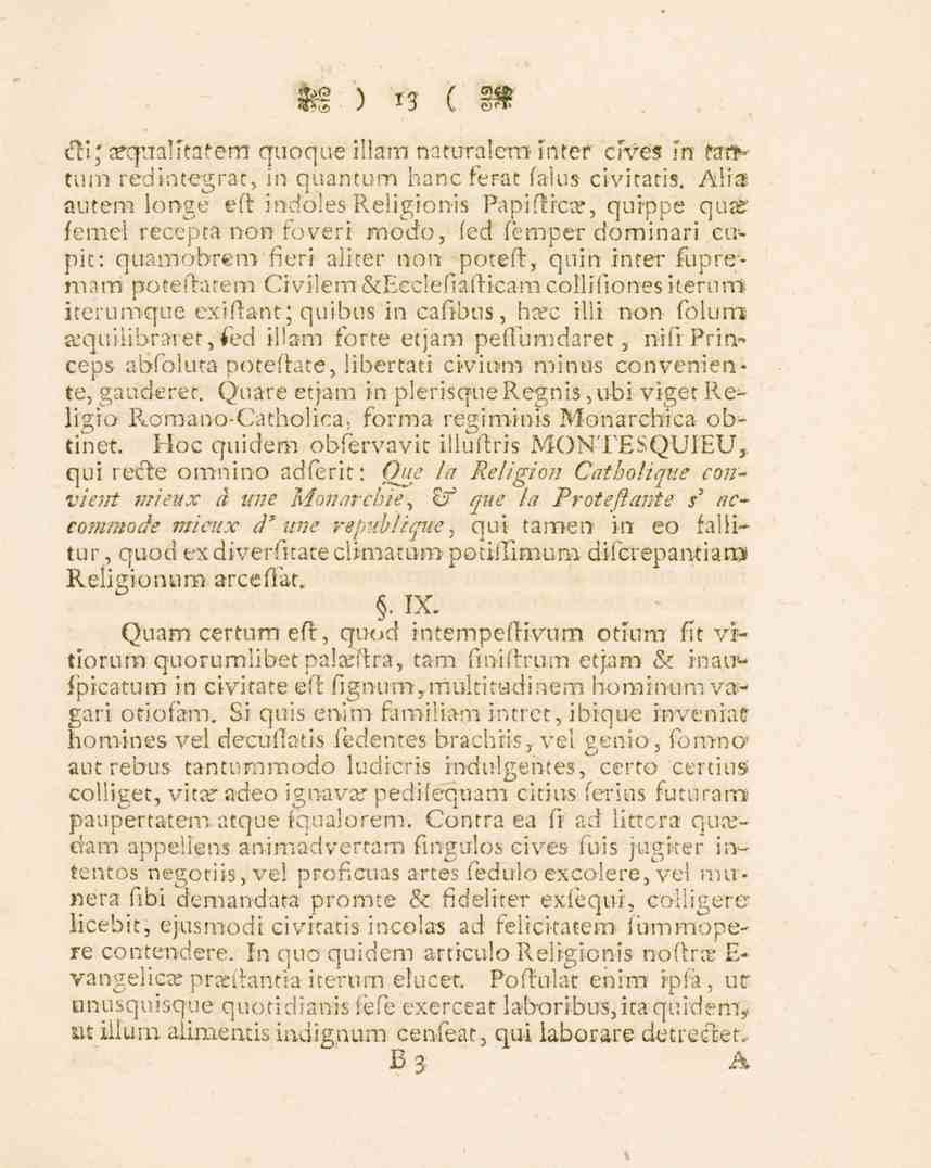 m ) *3 c di; xqualkatem quoque illam naturalem inter cives m fcri*- tum redintegrat, in quantum hane fera t faius civitatis.