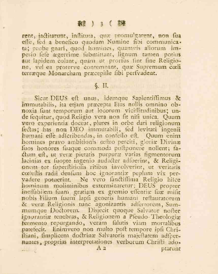 n)3 ( m rent, jaditarunt, inflitma, qua: trromulgarenf, tion fua efle, fed a benefico quodam Numine -fibi communica«ta.; probe gnari, quod homines, quamvis aliorum imper-io fde.