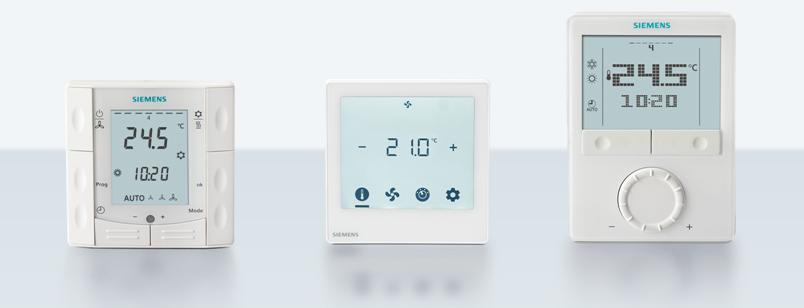 Synco RDG/RDF rumsregulator Förbättrad komfort tack vare det individuella rumsklimatet Fan-coils,