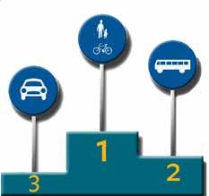 Cykelplan för Strängnäs kommun / 9 kontinuerlig uppföljning. Prioriteringsprinciper: I Strängnäs kommuns trafikstrategi preciseras ett antal övergripande strategier.