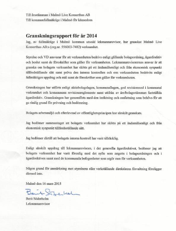 Malmö Live Konserthus AB