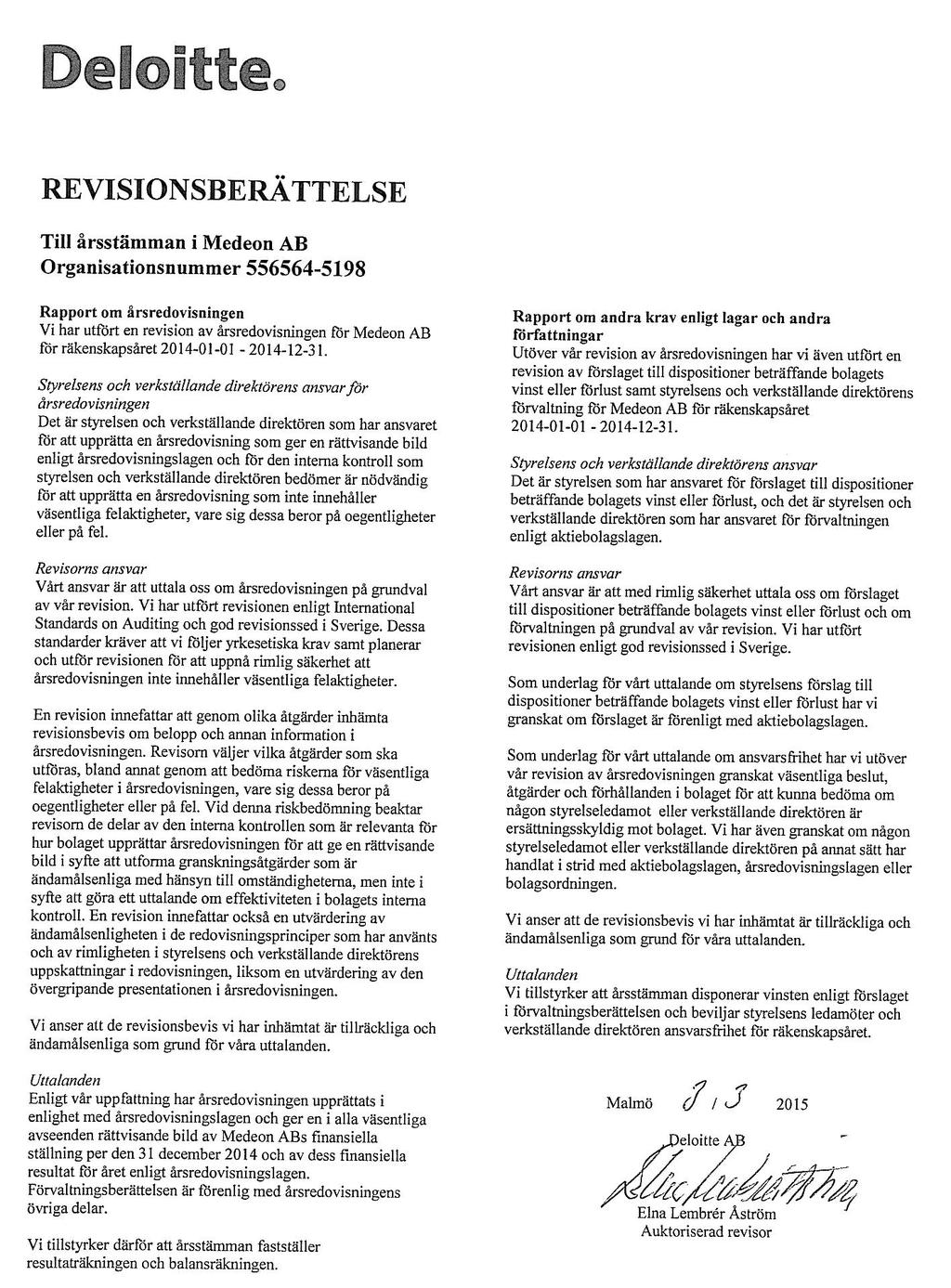 Årsredogörelse