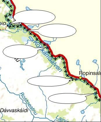 Könkämä älvs fjällägenheter Kommun Kiruna Beskrivning Motiv för urval Skydd Tillgänglighet Kummavuopio, Keinovuopio (Geainovuohppi), Saarikoski, Naimakka och Siikavuopio upptogs alla som nybyggen