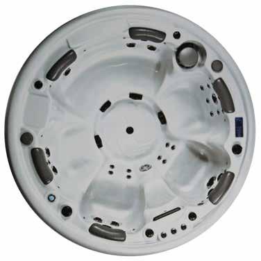 6 personer, inget liggsäte 2200 x 2200 x 950 mm, 1250 liter 2st 2,0 HP +
