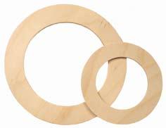 110 mm innerdiameter. 38110 4 mm plywood.