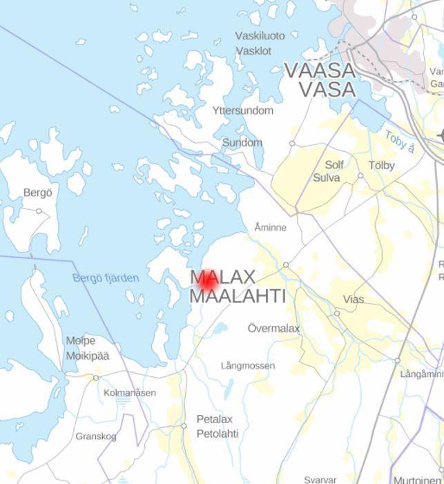 2. PLANERINGSOBJEKT OCH INFLUENSOMRÅDE Planläggningsområdet är beläget i Öjna, Malax. Malax kommun är en tvåspråkig kommun med ca 5600 invånare.