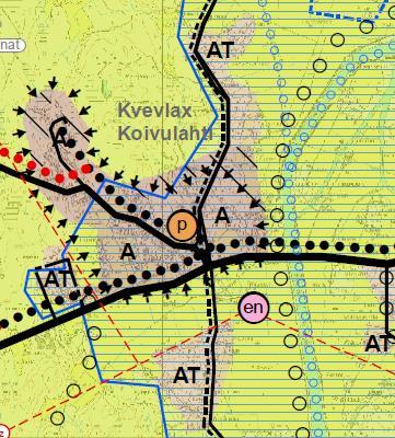 planläggas ingår till största delen i delgeneralplanen för Kvevlax som godkändes