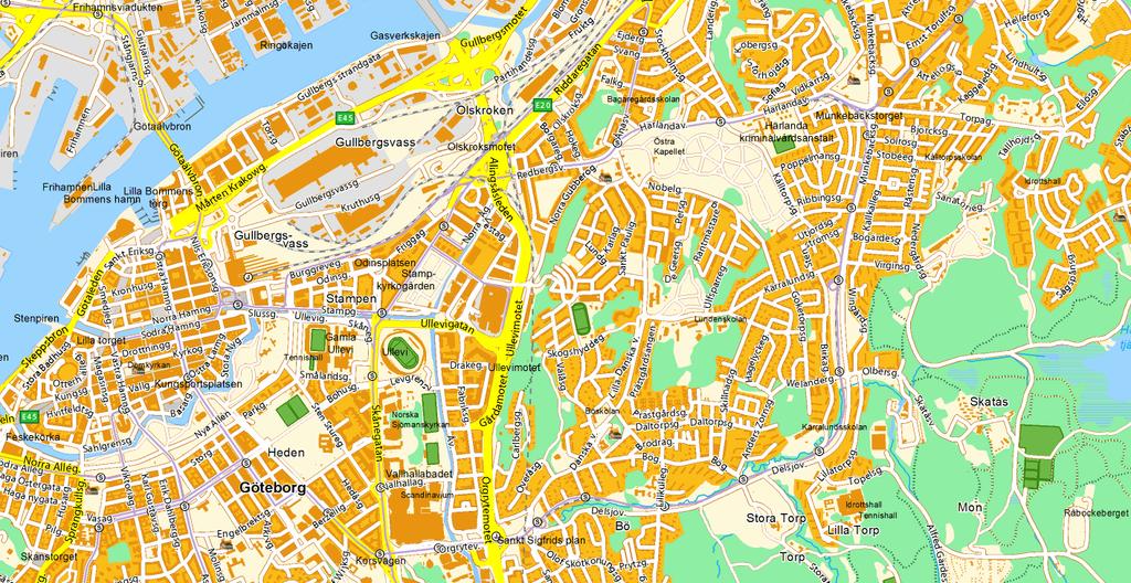 2. Befintliga förhållanden 2.1 Områdesbeskrivning Utredningsområdet ligger cirka 4 km öster om Göteborgs centrum, mellan Kålltorp och Björkekärr (Bild 1).