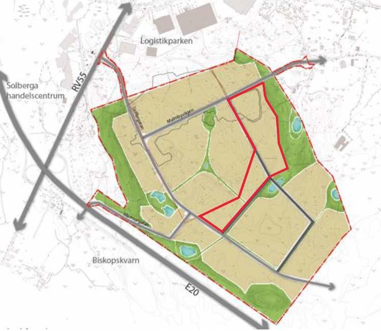 10/43 Prissättningen av marken utgår från tidigare försäljningar av industrimark i närområdet och jämförbara områden inom Eskilstuna logistikpark samt genomförd värdering av industrimark vid Härads