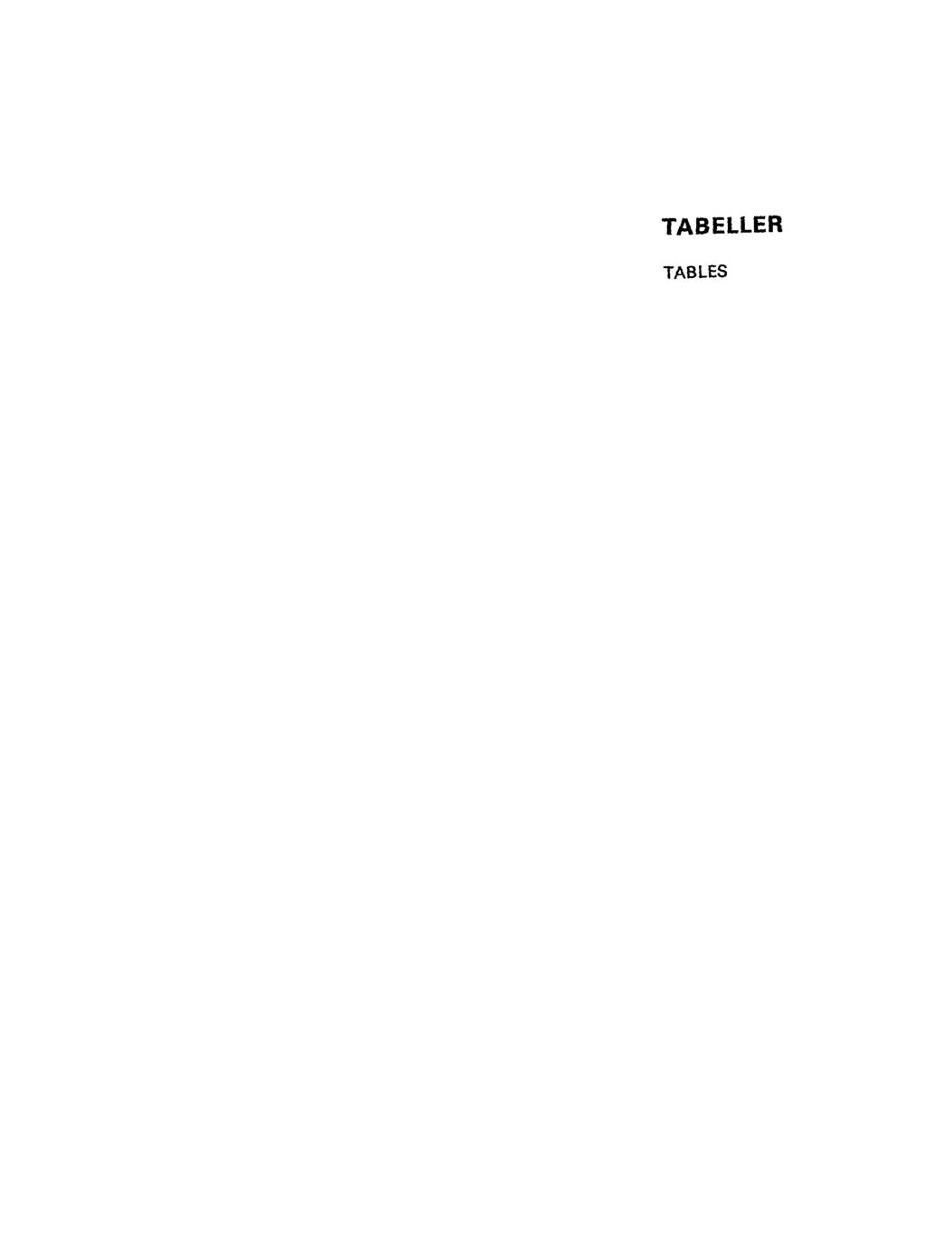 TABELLER