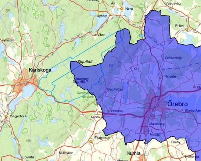 2 (4) Villingsbergs skjutfält riksintresse för totalförsvaret Text i granskningshandlingen: Så länge Villingsbergs skjutfält bedöms som riksintresse för försvaret är det Örebro kommuns vilja att