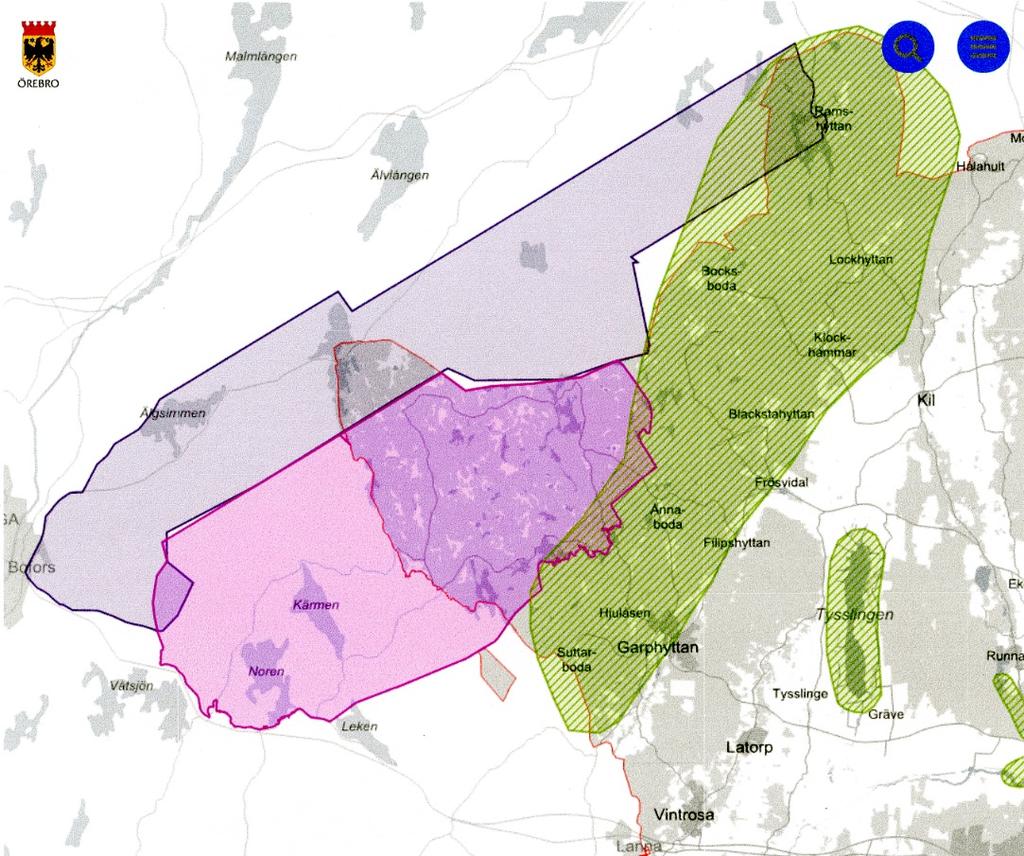 3 (4) Ovanstående karta är hämtad från granskningshandlingen, redovisad under rubriken Natur och rekreation vilket inte är en rubrik i översiktsplanens textdel, och som visar ett utvecklingsområde