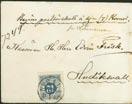 F 4200 (Foto) 800:- 118K 19, 22f 5+20 öre (def) som avgift på Reversal å postförskottsförsändelse gällande ett brev från HERNÖSAND 21.2.1876, till Nyland. Försändelsen löstes inte ut av adressaten.