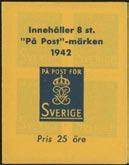 250:- 381 H560v 2005 Svenska frimärket 150 år 8 Brev, häfte med blank inlaga. 250:- 382 H562v 2005 Älskade mopeder, häfte med blank inlaga.