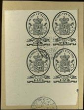 500:- 1118 7v 5 C 3 1873 Coat-of-Arms Finnish values 10 p black on ordinary brown-yellow paper, rouletted type III. Cancelled with FRKO in frame, additional catalogue value 300.