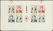 The Netherlands 1961P 2 1852 King Wilhelm III 10 c rose-carmine, four covers (three with full contents), plate II-V.