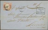 500:- 1892, 4 sh revenue stamp on cover to France from Wellington, with Wellington 9 FE 92 squared circle cds, with Paris and