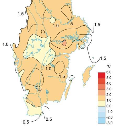 AVVIKELSE MEDELTEMPERATUR SEPTEMBER MÅNAD Temperatur