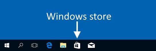1. Starta Microsoft Store.