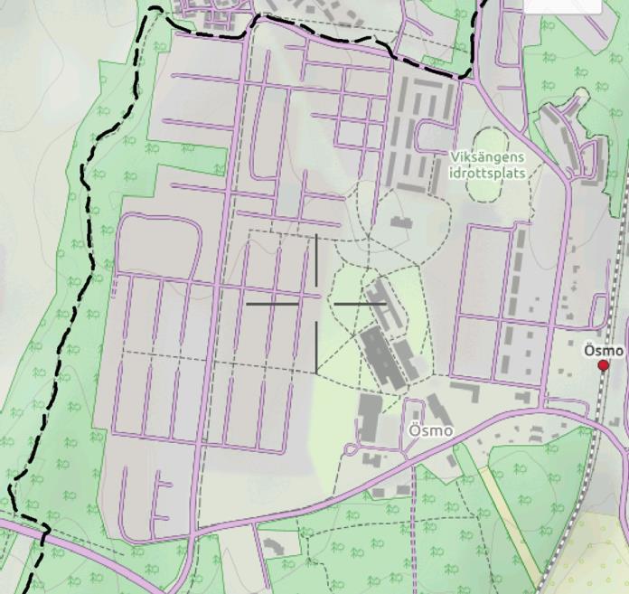 Starten sker där, löpningen går Nyblevägen österut och sedan in på Hugins väg,