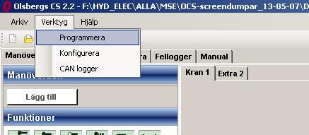 14. Programmering och konfigurering När alla inlästa DA-moduler har placerats ut på sin respektive position på ventilpaketet/ventilpaketen ska dessa programmeras för att få en permanent typning.